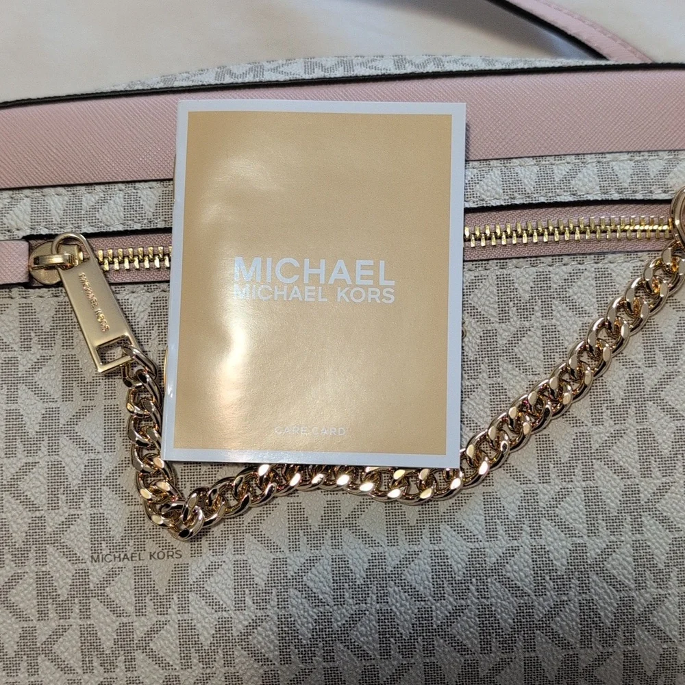 NWT Michael Kors Jet set travel large logo crossbody - Picture 8 of 12